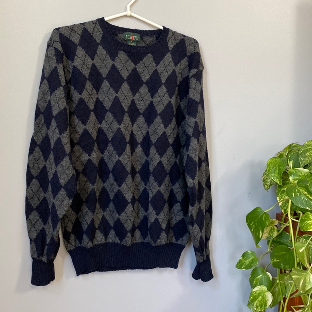 Vintage J. Crew 100% wool crewneck sweater.